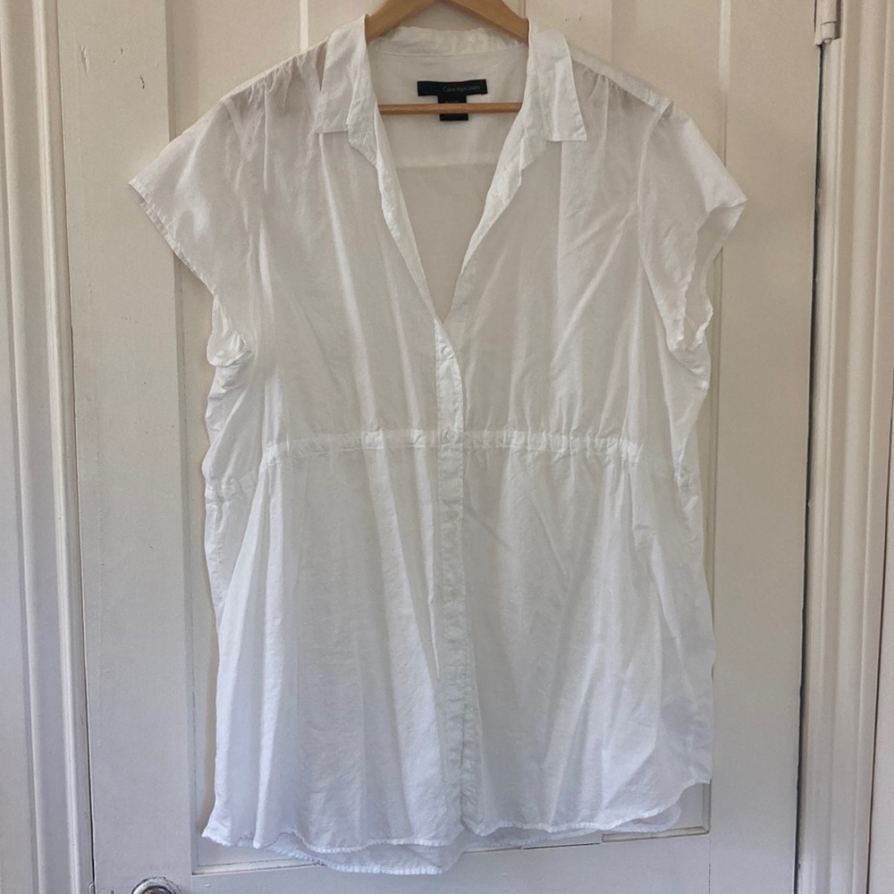 Calvin Klein White Button Down Shirt